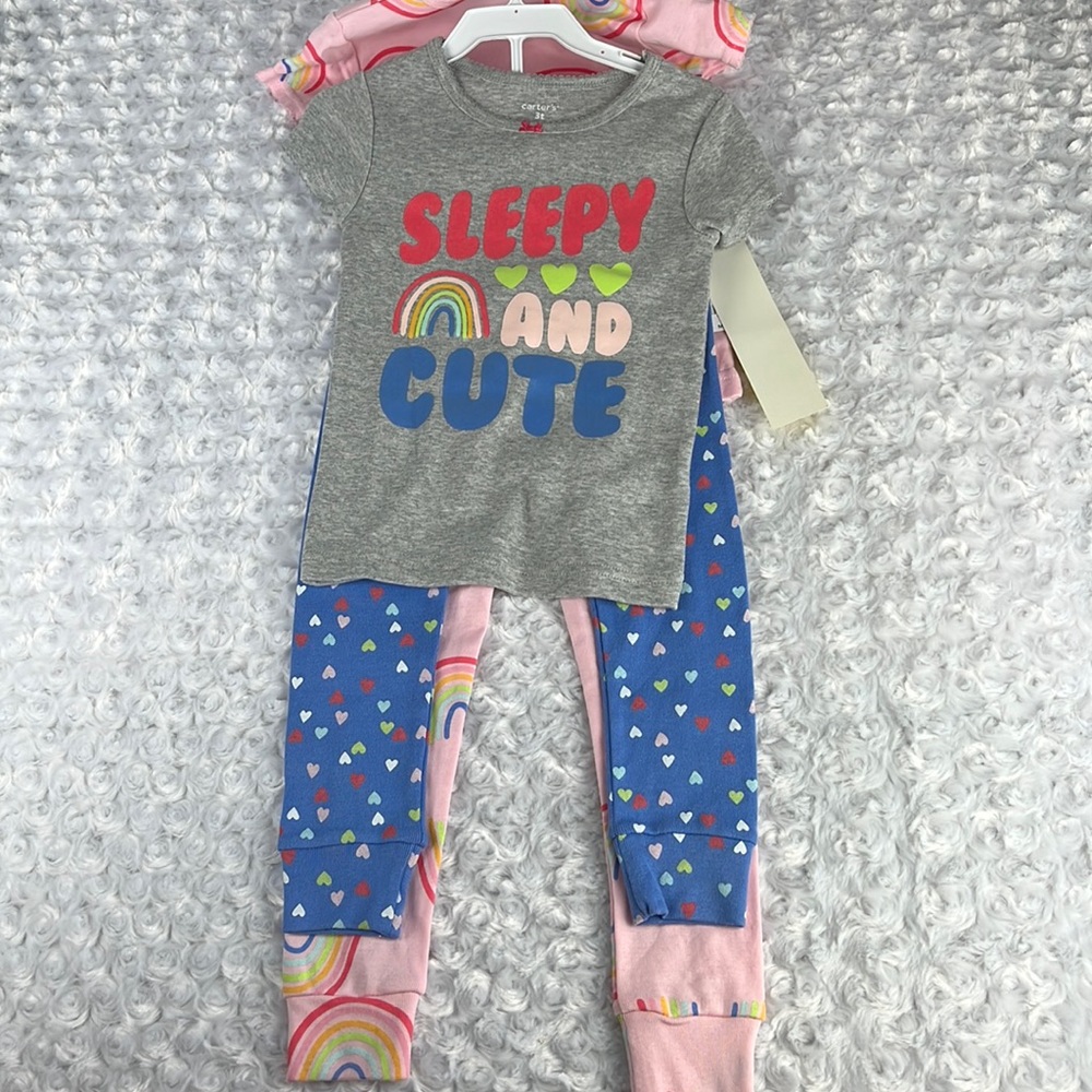 Carter’s 3t Girl’s 4 Piece Pajama Set